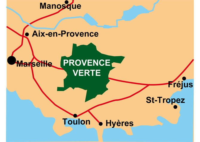 Pays de la Provence Verte à visiter (83)