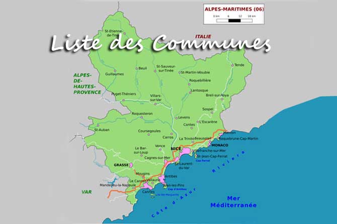 Carte Du 06 Carte D partement 06 Avec Communes SDYEM