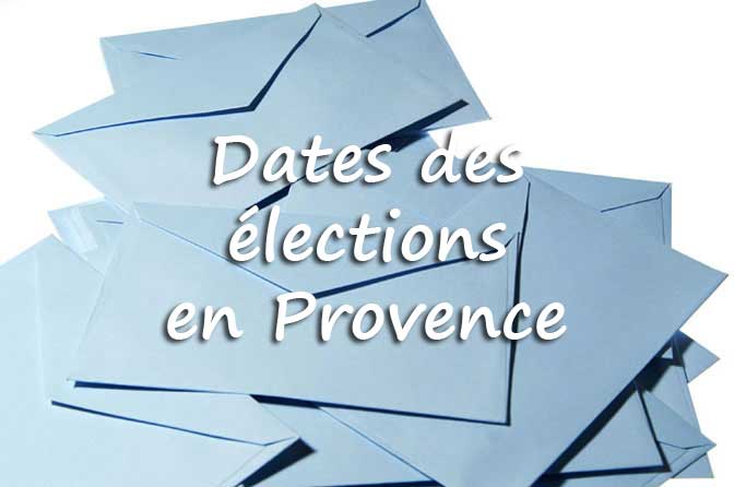 Dates des élections en Provence