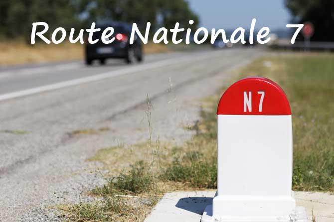 Nationale 7 en Provence