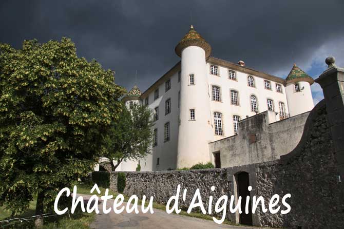 Château d’Aiguines à visiter