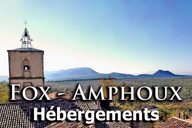 Fox-Amphoux Hébergements Tourisme