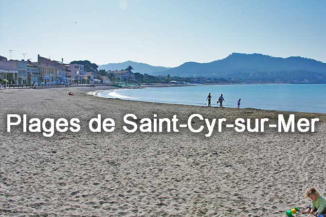 Plages de Saint-Cyr-sur-Mer à visiter