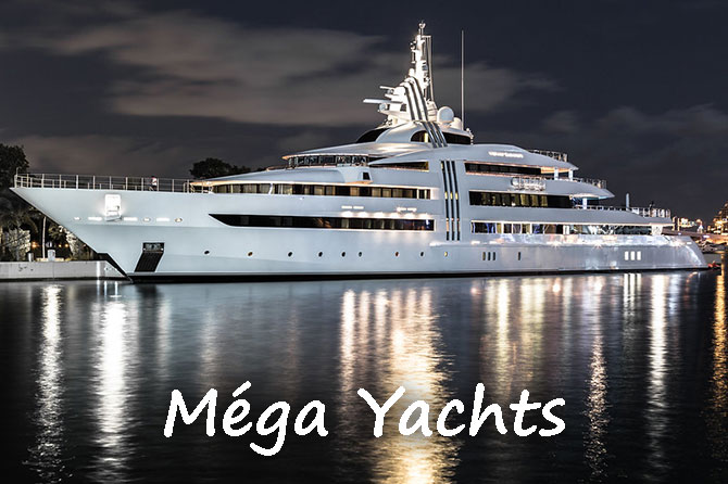 Méga Yachts dans le Monde : Dimensions et Luxe