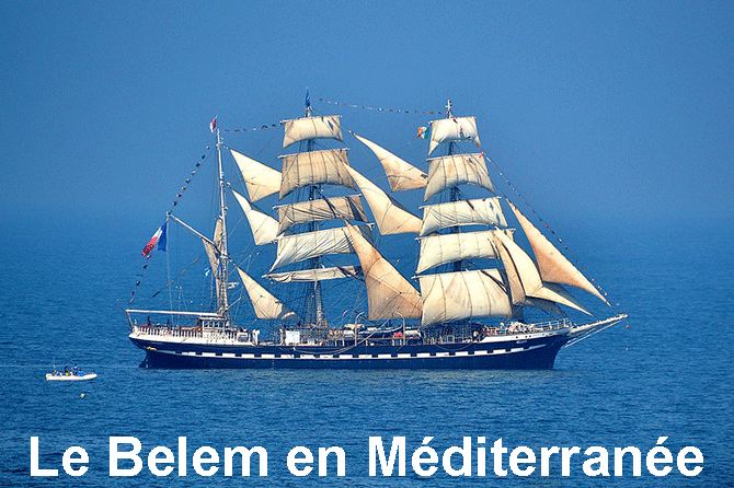 Trois-mâts Belem en Méditerranée et à Marseille